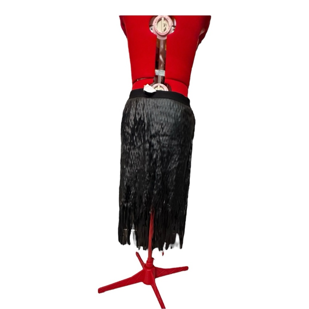Nordstrom Trouvé midi length fringe skirt Large - Picture 4 of 11